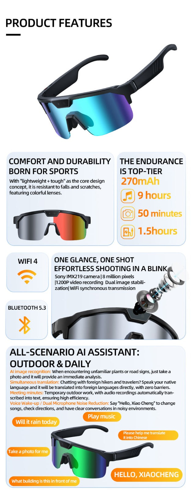 Nainfit Sport NQ1 Smart Glasses
