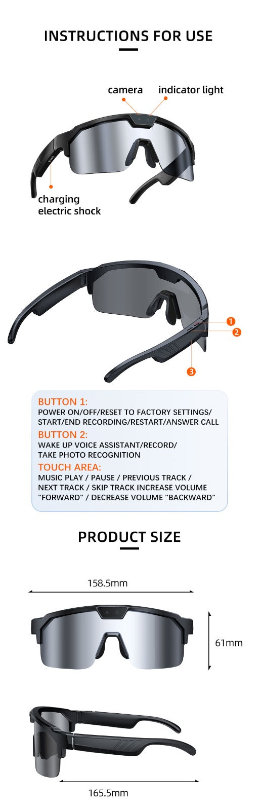 Nainfit Sport NQ1 Smart Glasses